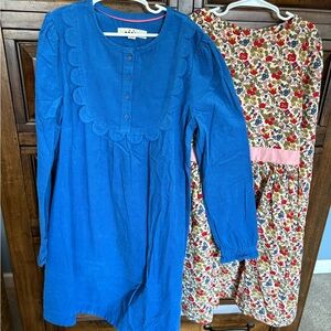 Blue Long Sleeve Dress and Floral Dress